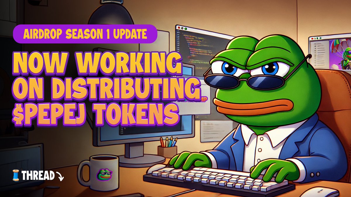 PlayPepeJump's tweet photo. 1/ 🌟 We are ending applications for Airdrop Season 1! 🌟 Thank you to everyone who participated and played hard to qualify. Your dedication has been amazing! 🐸💰 https://t.co/cqyG6tXM9Z