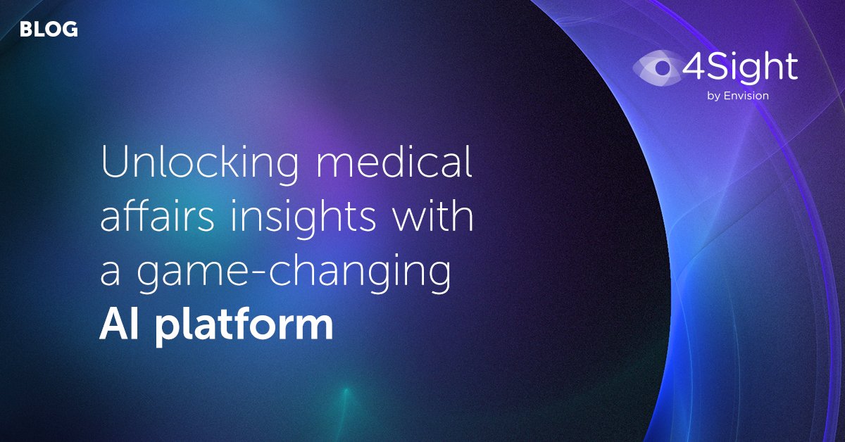 In our latest blog series, we dive deep into the 4Sight approach – the powerful combination of platform, people, and process to transform raw data into outstanding medical affairs performance. 👉envisionpharmagroup.com/news-events/un…

#4Sight #MedicalAffairs #HealthcareInnovation #AIHealthCare