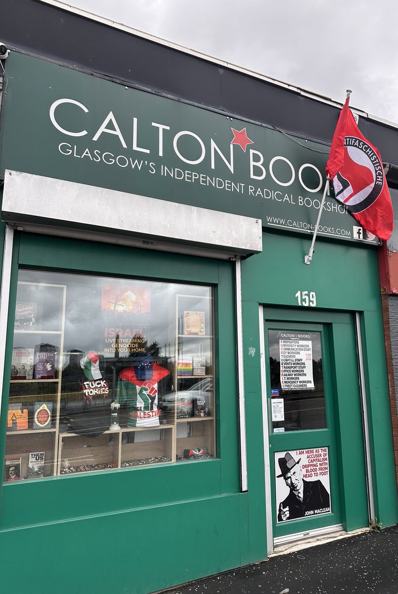 CaltonBooks's tweet image. The Best Wee Radical Book shop in the World open until 4.30 pm today, if ye fancy a wonder in?

Some #belter books and merch available.
##CaltonBooks
#UnitedWorkingClass
#FightRacism #SmashFascism