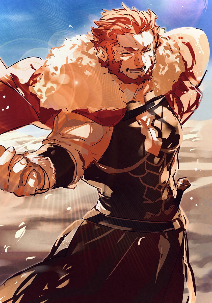 ライダー(Fate/Zero) 「イスカンダル強化ありがとう〜!! 」|なすびの