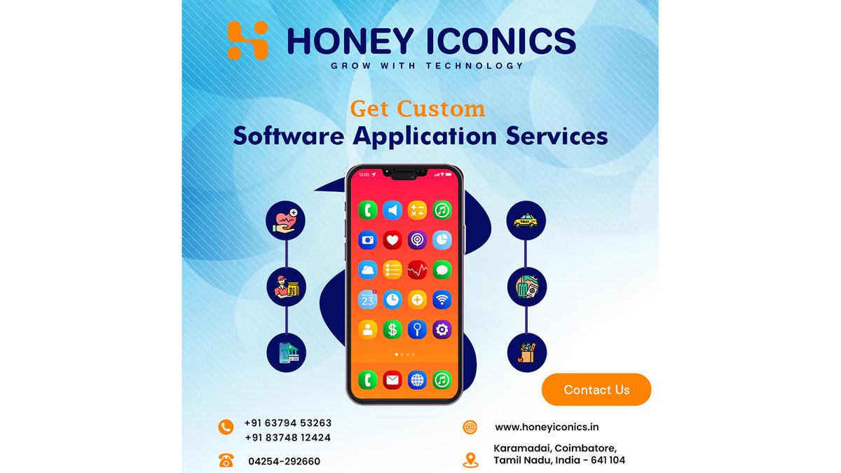 arul031981's tweet photo. 📈 Boost Your Business with Custom Software Application Service! 📈
Engage your customers with a Custom Software Application Service by Honeyiconics, the best mobile app development company in Coimbatore.

#BusinessGrowth #MobileAppDevelopment #Honeyiconics #coimbatore https://t.co/te9k4GwJwB