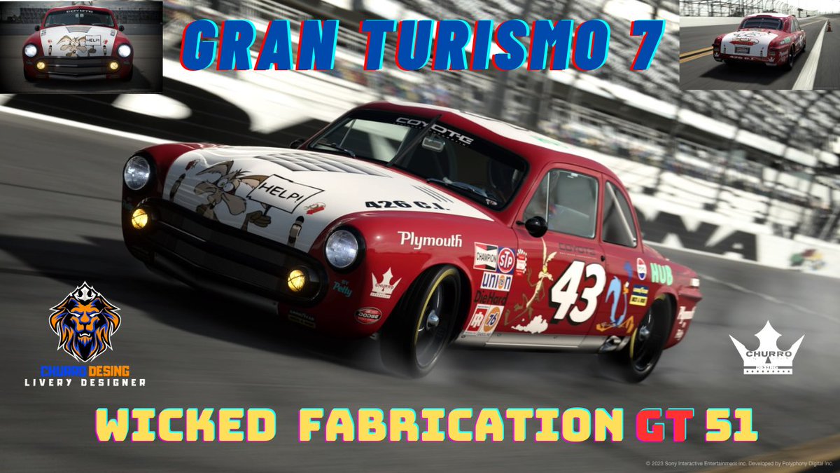 Gran turismo 7, podéis ver el diseño completo en mi canal de YouTube. 
youtu.be/mvF0hq4lEMk?si…