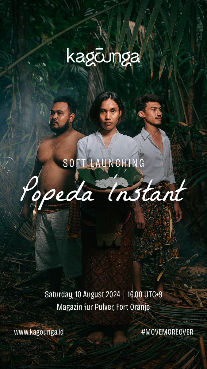 kagounga's tweet photo. Dive into tradition with a modern twist at the soft launch of the first Popeda Instant in town. Join us this Saturday for a culinary journey that blends heritage with innovation. Get ready for a taste explosion at Magazin für Pulver, Fort Oranje, Ternate. #Kagounga #MoveMoreover https://t.co/LdF0ykKlTn
