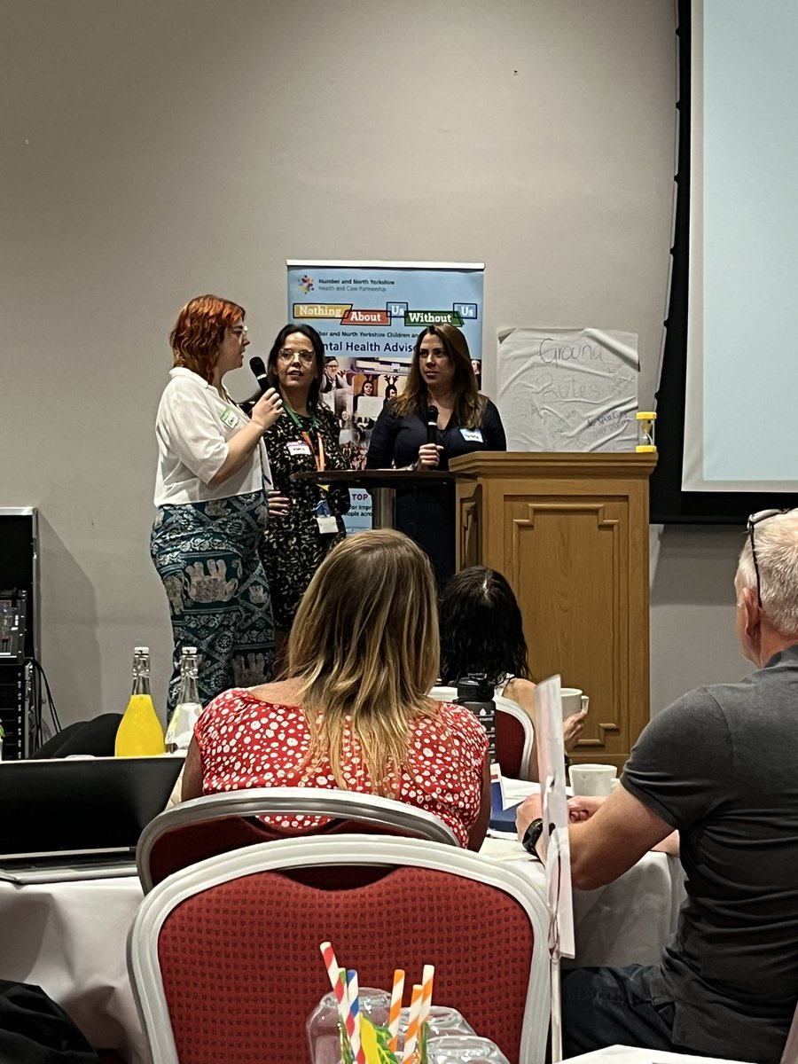 Presenting what we have done so far in North Lincs CAMHS/WMIM at the “Nothing About Us Without Us” Summer event! #nlcamhs #rdashcamhs #nawu #childrenscaregrouprdash #ccgrdash