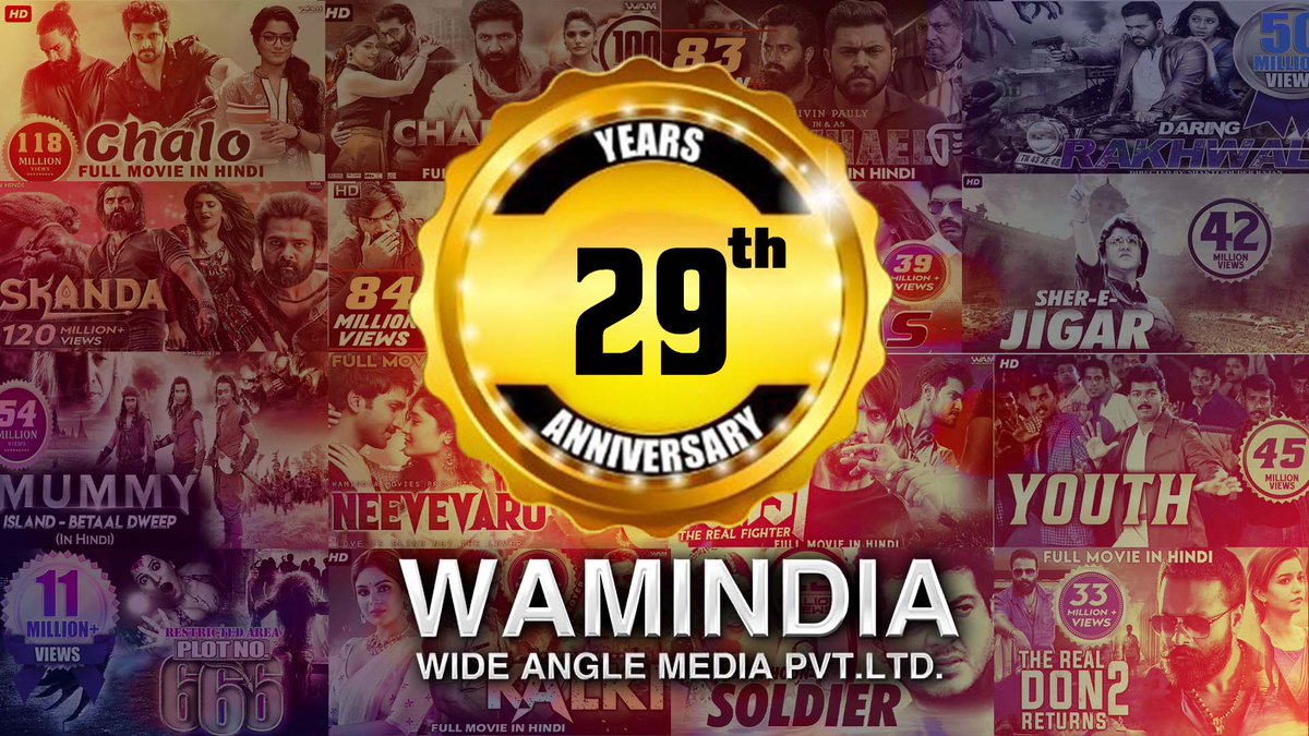 Celebrating WAMINDIA's 29th Anniversary 
with non-stop entertainment and back-to-back blockbusters!