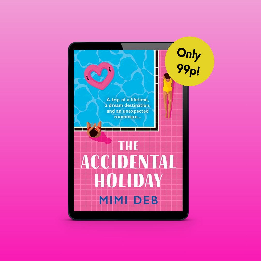 For the month of August THE ACCIDENTAL HOLIDAY by <a href="/IDwrites/">Mimi Deb</a> is only 99p on Kindle. Go go go! 🏃‍♀️