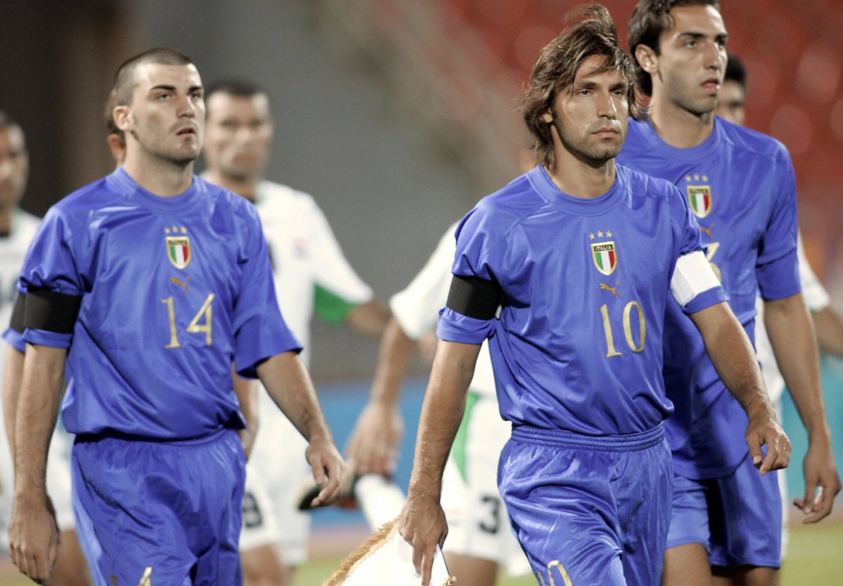 2004年のアテネ五輪3位決定戦🇮🇹🇮🇶 イタリアのキャプテンマークを