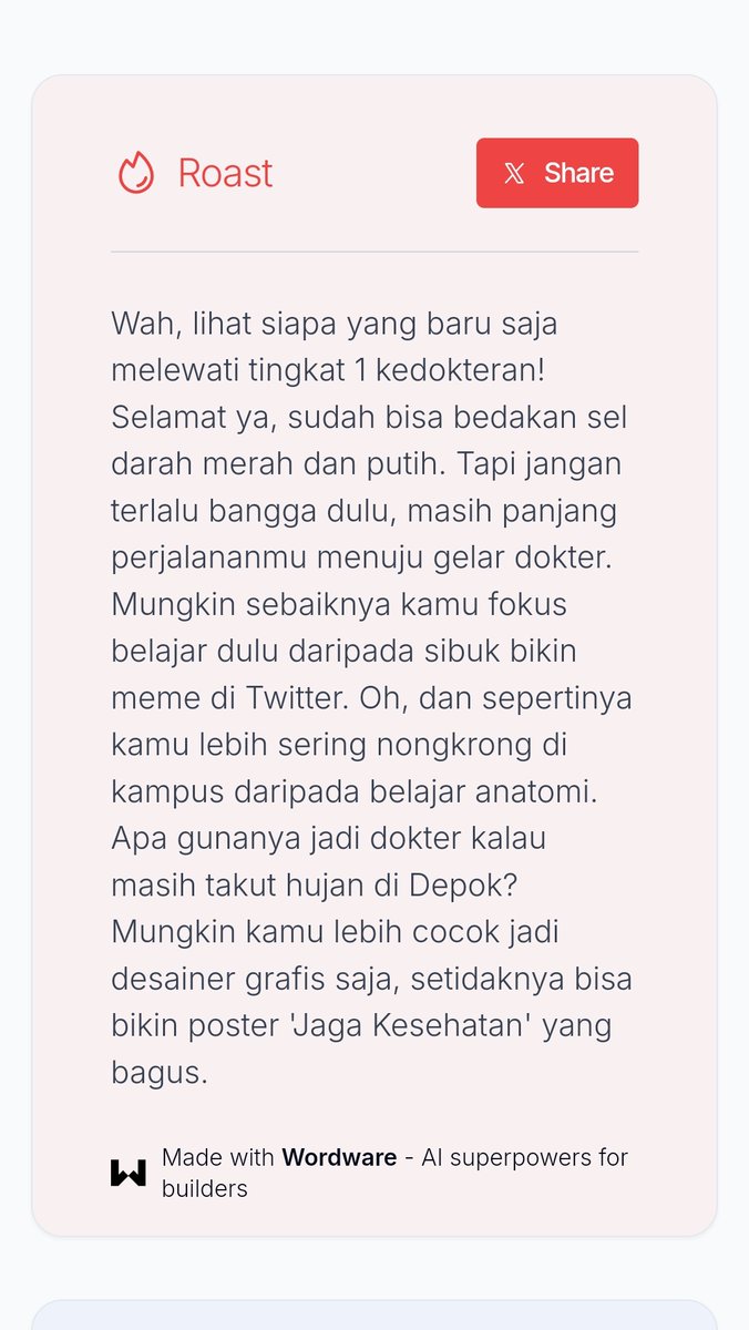 Blm diguyur hujan badai aja dy pas lewat jpo detos 💔💔

Kureng nih roastingnya, lebih parah dikatain isi poster hoax ☠️