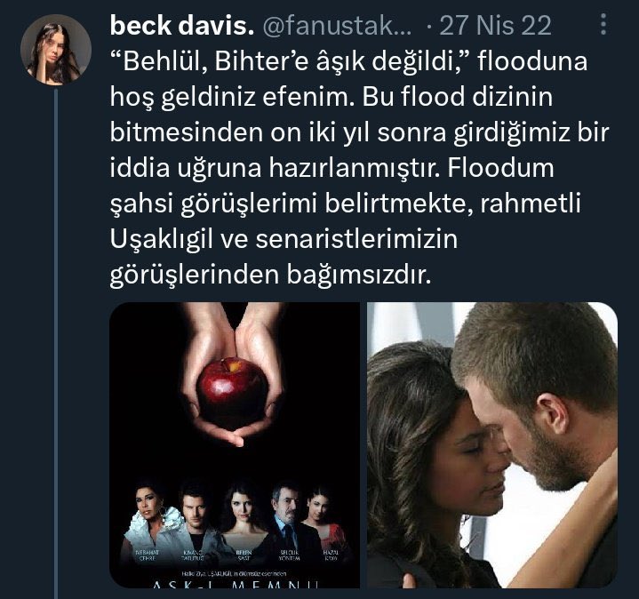 olurduksandim's tweet photo. behlül bihter’e aşık değil miymiş.. (flood) https://t.co/osNJ61Mvzg