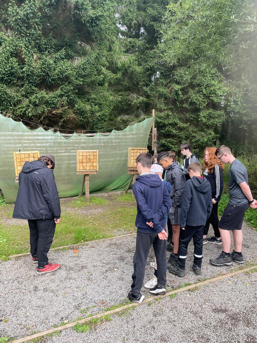 140thScouts's tweet photo. @140thScouts Problem solving and Tomahawk throwing for one group this morning https://t.co/nTrWwiIyUU