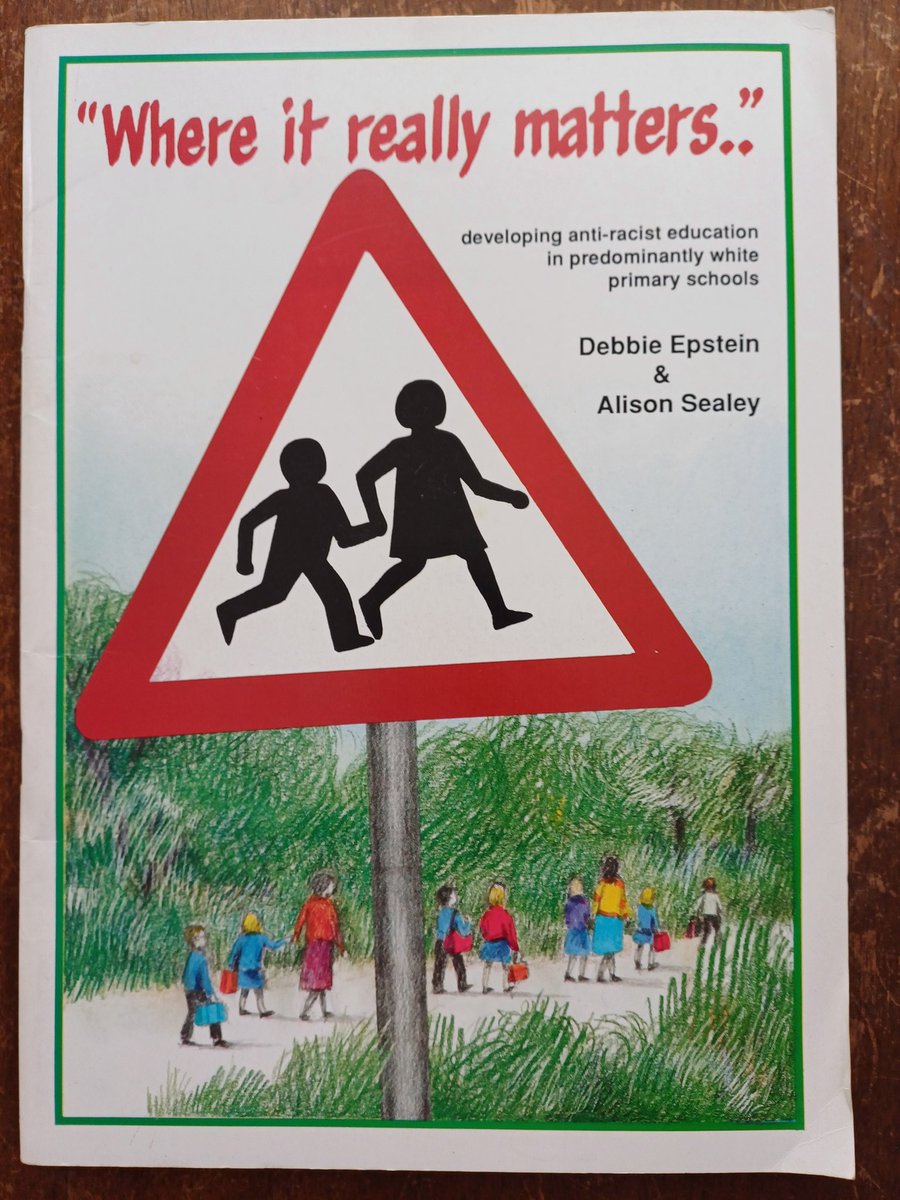 Naidoo_J2J's tweet photo. Anti-racist education has no finish line. This important book from 1990 on 'developing anti-racist education in predominantly white primary schools' remains totally relevant today. We laid my dear, valiant compatriot @EpsteinDeb to rest y'day under a wide sky shared by us all.1/ https://t.co/Fahc4D7dwp
