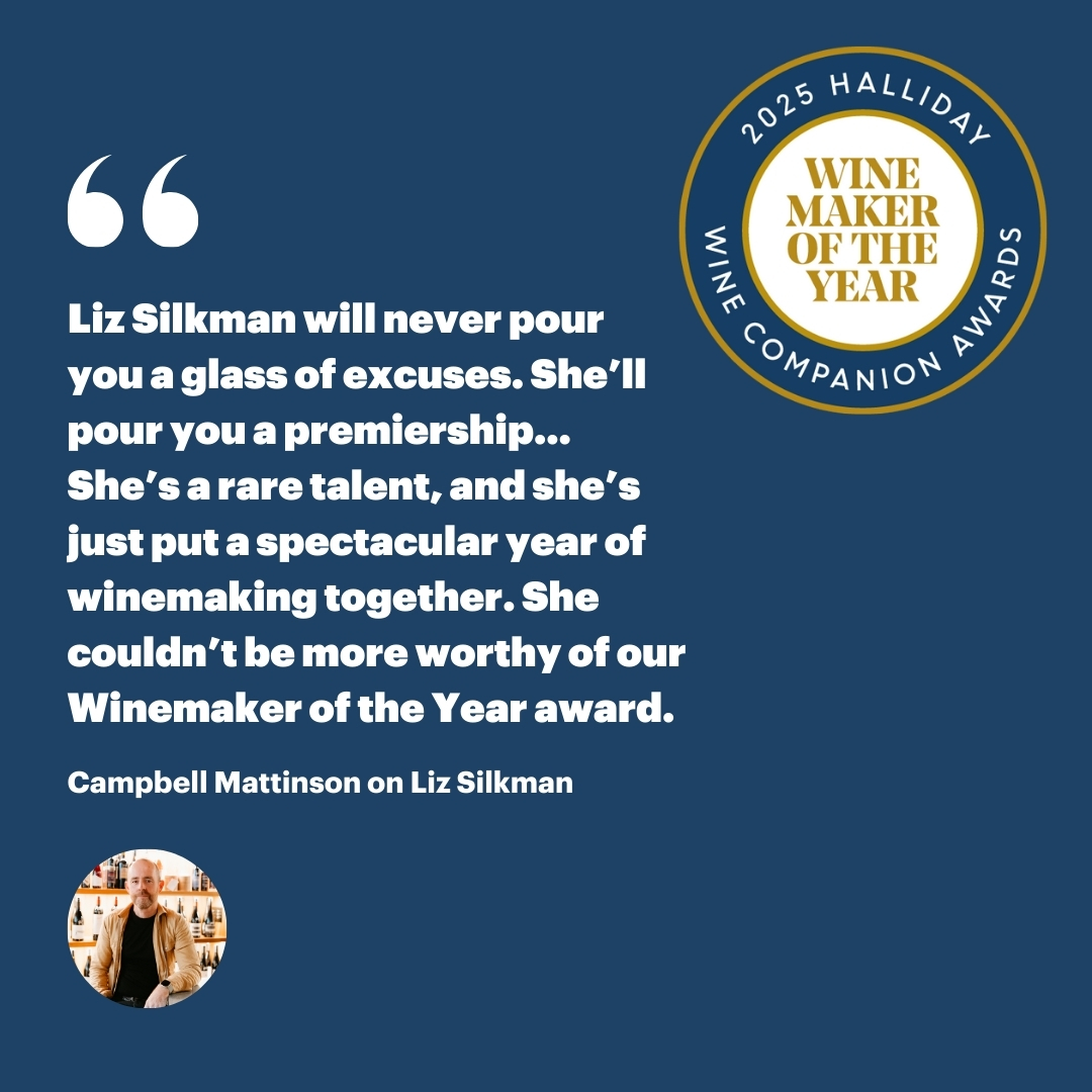 winecompanion's tweet photo. Introducing our 2025 Winemaker of the Year winner – Liz Silkman of First Creek Wines and Silkman Wines from the Hunter Valley, NSW.

Proudly presented by RIEDEL @RiedelAustNZ @RiedelUK

@firstcreekwines @silkmanwines #LizSilkman #FirstCreekWines #SilkmanWines #Halliday2025 https://t.co/rfXIc2vGkR