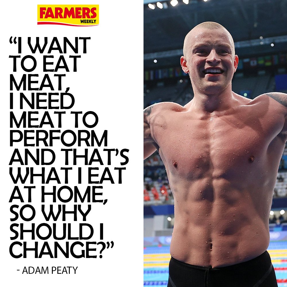 Farmers Weekly (@farmersweekly) on Twitter photo 🇬🇧 British superstar <a href="/adam_peaty/">Adam Peaty OBE</a> has hit out at the lack of meat on offer at the Olympics in Paris for athletes. 🇬🇧 British superstar <a href="/adam_peaty/">Adam Peaty OBE</a> has hit out at the lack of meat on offer at the Olympics in Paris for athletes.