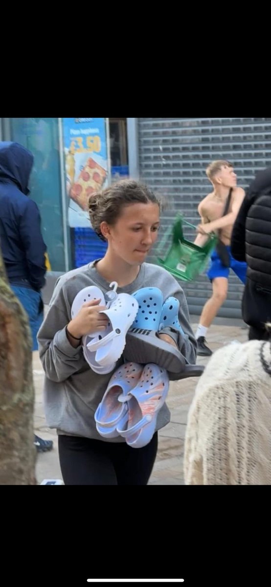 Please, please  can she be called Alison Gator so we have the headline when she gets sent down

See ya Later Ali Gator

Not for a While you Croc-a-phile 

#RiotsUK #Riots