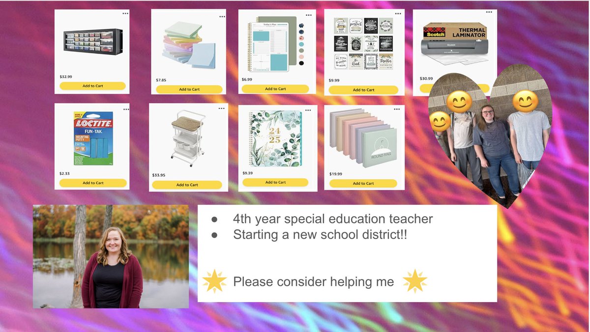 TaraNic89985157's tweet photo. My list has been frozen. Please consider RT or sprinkling! 

🚨I need your help #ClearTheLists2024
🫶 Special education teacher in #michigan
🆕 Starting a new district
4⃣🍀 This is my 4th year teaching
📝 I need of organization tools

https://t.co/PN6gTZdog0 https://t.co/m4exbmbFsB