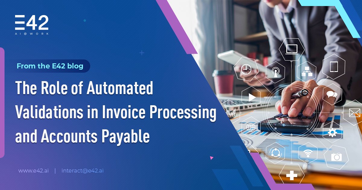 E42_ai's tweet image. Explore automated validations in AP on the #E42Blog

Manual #APProcesses can lead to costly errors and delays, but #Automation transforms AP into profit centres with #RobustValidation for consistency, enhanced accuracy, scalability, &amp;amp; improved #CashFlow.

bityl.co/RRrC
