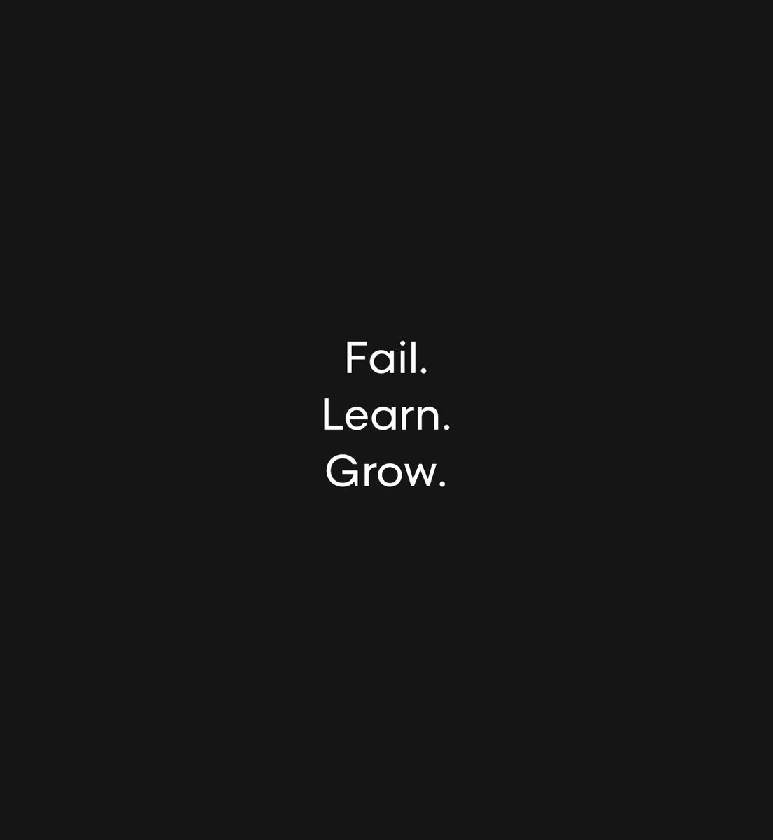 Be comfortable in your growth