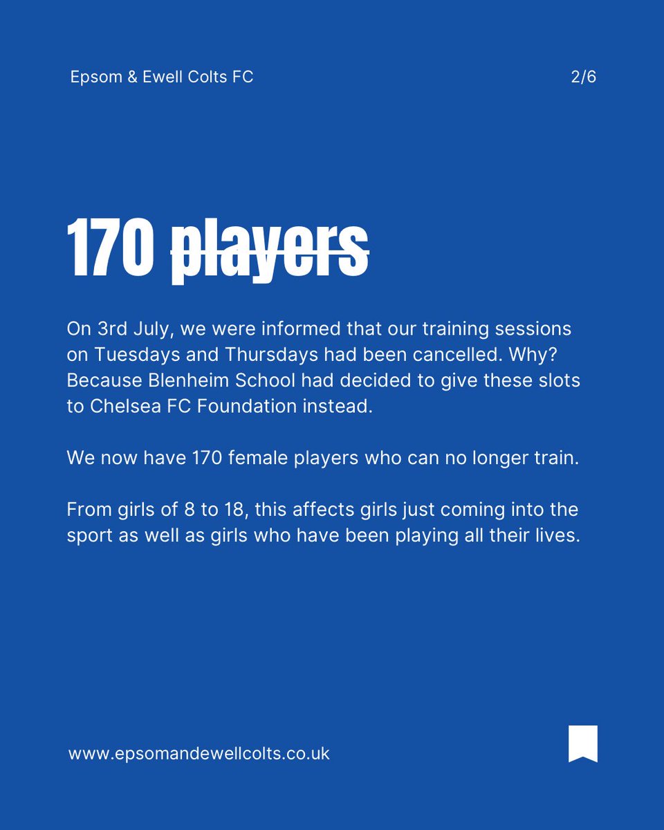 Epsom & Ewell Colts Girls Football tweet media