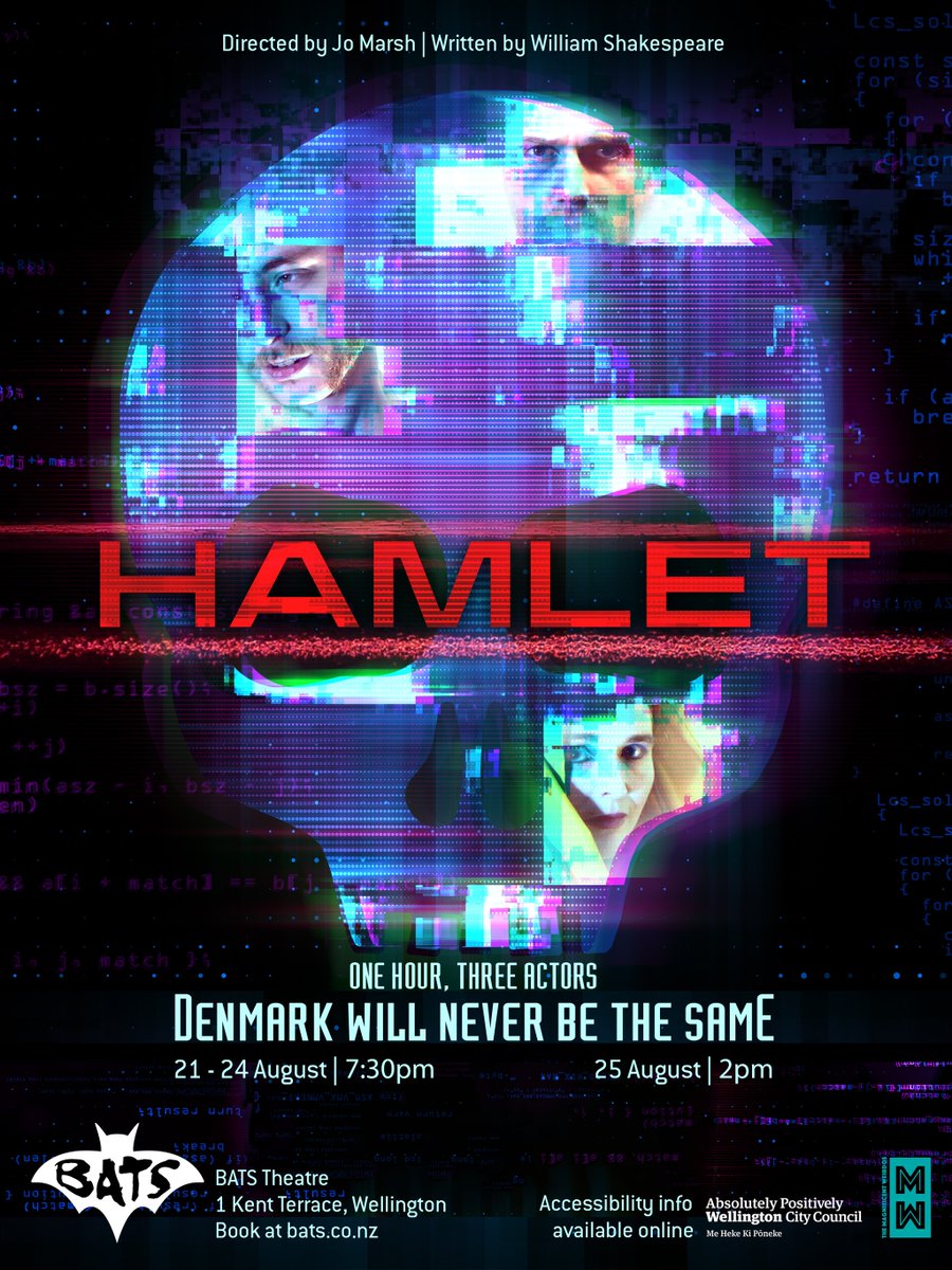 Under surveillance. His father murdered. His world under attack... Coming soon to <a href="/BATS_Theatre/">BATS Theatre</a> bats.co.nz/whats-on/hamle…