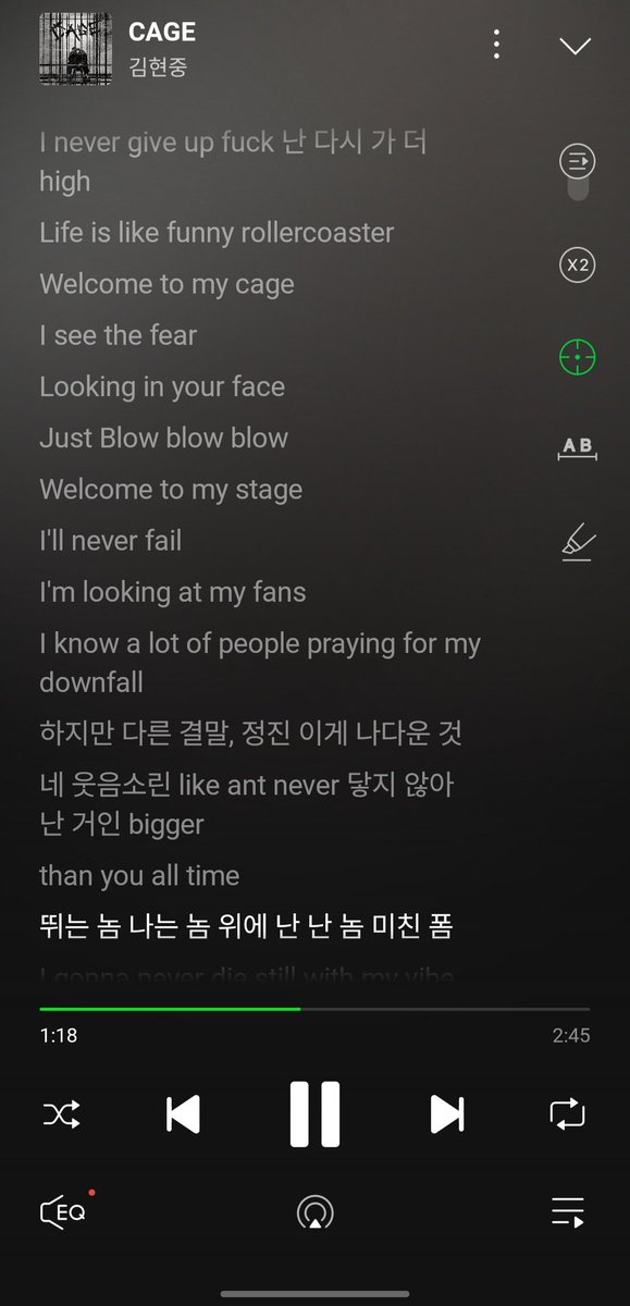 0606_star's tweet photo. @khj_heneciatwt 김현중 CAGE 가사도 끝내주게 좋다❤️‍🔥❤️‍🔥❤️‍🔥👍👍
가사 빨리 외워서 콘서트에서 방방 뛰면서 떼창하고 싶다🙌🙌

뜨거운 함성
어제의 적이지만 지금 우린 한편
JUST ROCK AND ROLL 미친 듯 LOUDER
WE HAVE TO PARTY AND SING UNTIL THE END

#김현중 #kimhyunjoong #キムヒョンジュン
#CAGE👍👍 #최고 https://t.co/VAkGK5W2ib