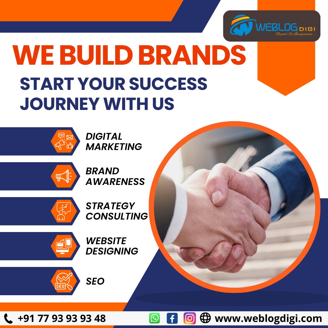 Weblogdigi_AI's tweet photo. We Build Brands - Start Your Success Journey with #WeblogDigi!
Partner with us & watch your brand soar. Let's create something amazing together!
#BuildBrands #DigitalMarketing #BrandAwareness #WebsiteDesigning #SEO #BusinessGrowth #MarketingExperts #BrandBuilding #MarketingAgency https://t.co/FZnoFoVeYD