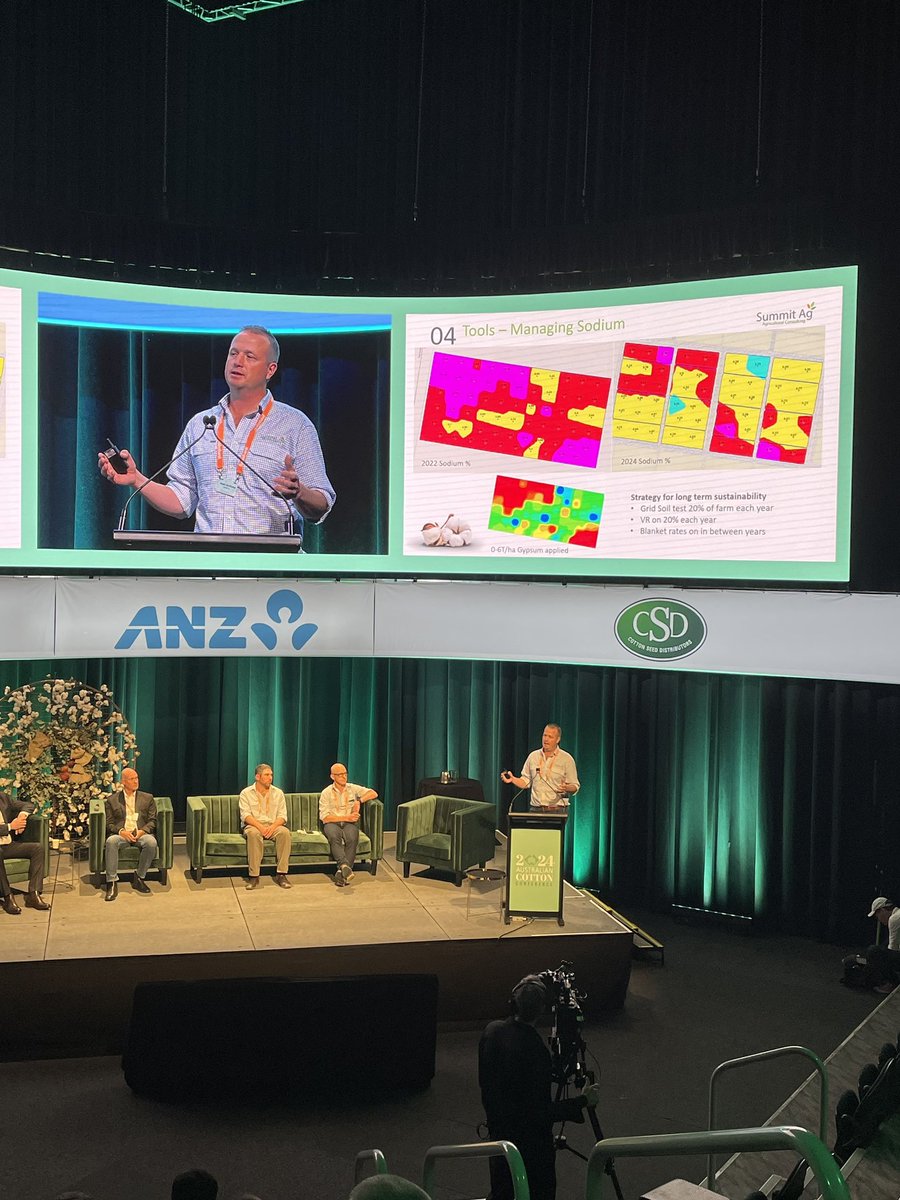 Our very own Heath McWhirter presenting at the #2024cottonconference on the future of consulting and the sustainability of our industry