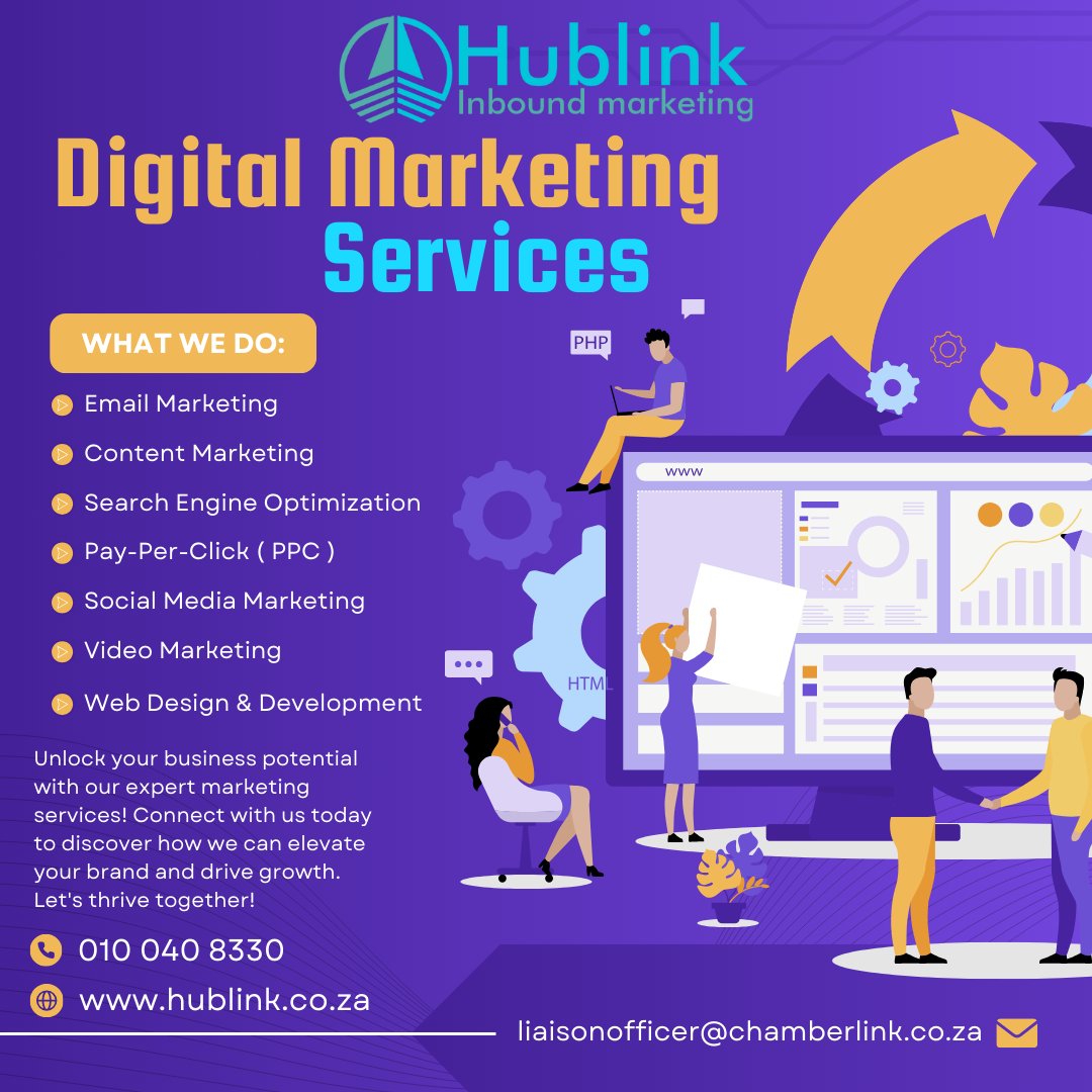 cham_training's tweet image. 🚀 Unlock your business potential with expert marketing! 💼 Elevate your brand and drive growth with us.
🌟 Visit: hublink.co.za or call 010 040 8330 🎨
#Marketing #BusinessGrowth #hublink