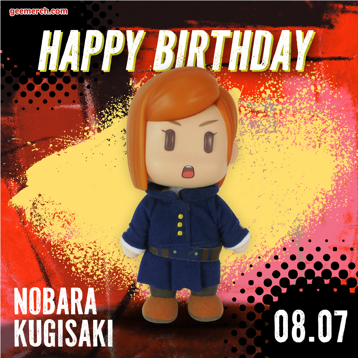 geanimation's tweet photo. Happy Birthday, Nobara Kugisaki! πβ¨ Your strength, confidence, and unwavering spirit inspire us all.
#HappyBirthdayNobara #JujutsuKaisen #FigureKey #anime #manga #geemerch https://t.co/gk7w6zaP11
