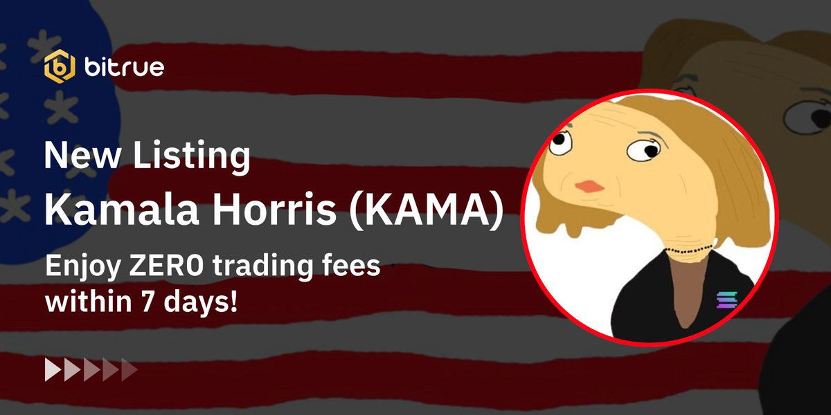 BitrueOfficial's tweet photo. 🔥 New listing $KAMA is coming to #Bitrue Spot. @kamalahorriss

🔹 Deposits opened
🔹 $KAMA/USDT trading: 11:00 UTC, 7 August
🔹 Enjoy ZERO trading fees within 7 days! 

👉 Details: https://t.co/pvPL24IgrI https://t.co/fSSG2Ho4P4