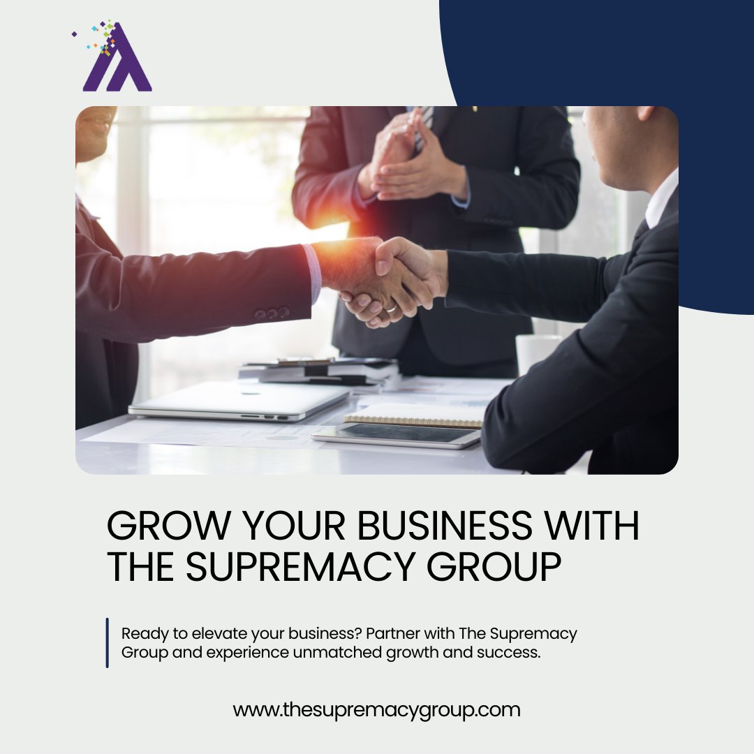 GroupSupremacy's tweet photo. 🚀 Unlock new heights with The Supremacy Group. Transform your business and achieve more! 🌟 

#UnlockGrowth #BusinessTransformation https://t.co/EI3VE93rmH