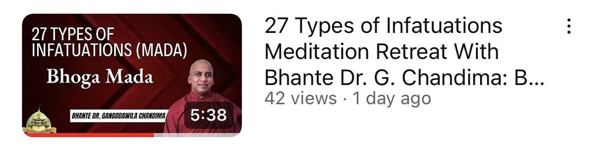 patisota's tweet photo. Bhoga Mada (Infatuation on Wealth) by Bhante Dr. G. Chandima https://t.co/QpnZhtelhT #buddhist #conceit https://t.co/6o7xEiWE6L