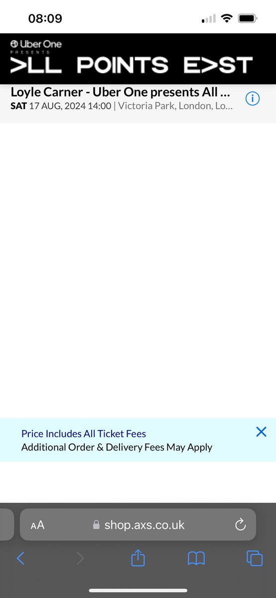 callumwatson0's tweet photo. This is all I’ve been able to see for days when looking at the official resale page. No tickets available to be seen! https://t.co/XrRWPg2P7T