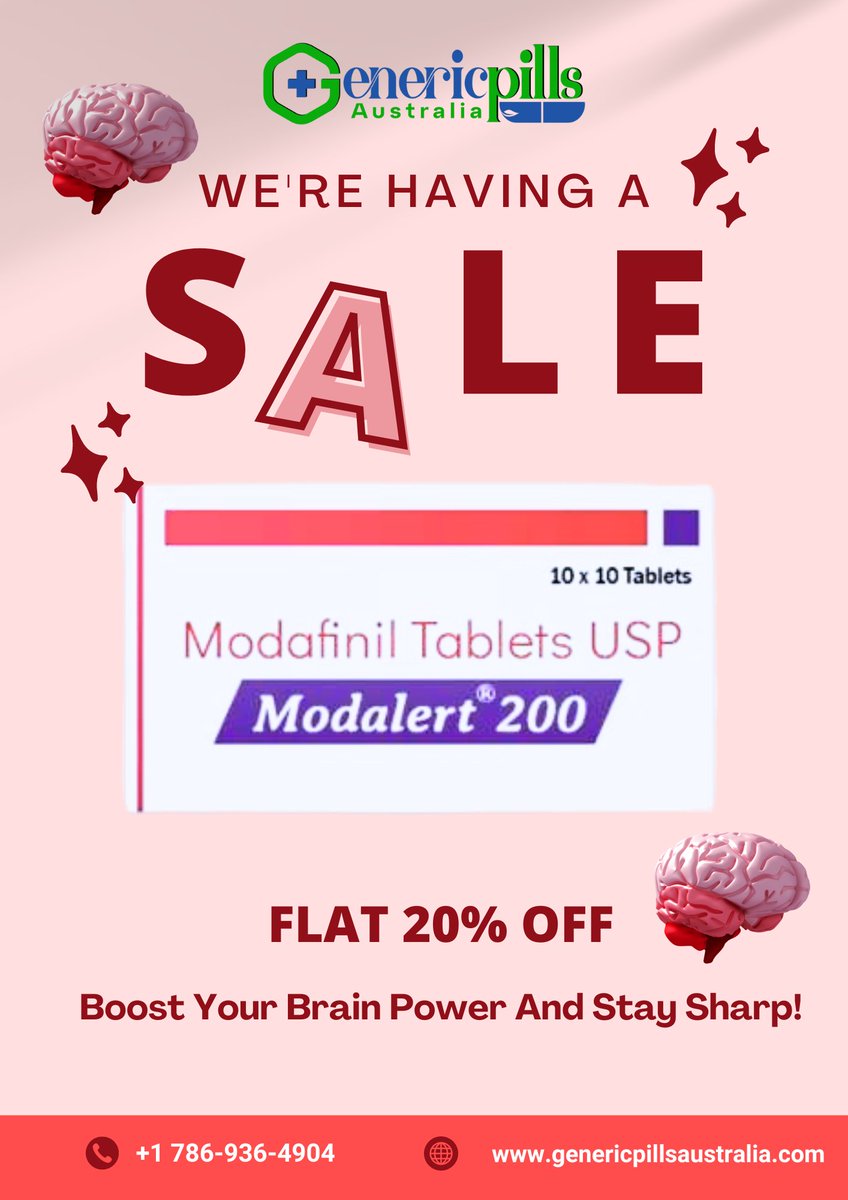 GenericpillsAus's tweet photo. 🧠✨ Elevate your mental edge with our latest brain-boosting supplement! Enhance focus, memory, and cognitive function with our scientifically-backed formula. 🚀
Buy 👉 https://t.co/ctwFSk9bIc
#BrainPower #CognitiveBoost #StaySharp #MentalClarity #SmartSupplements #modalert200 https://t.co/ZyGrBjKFQN