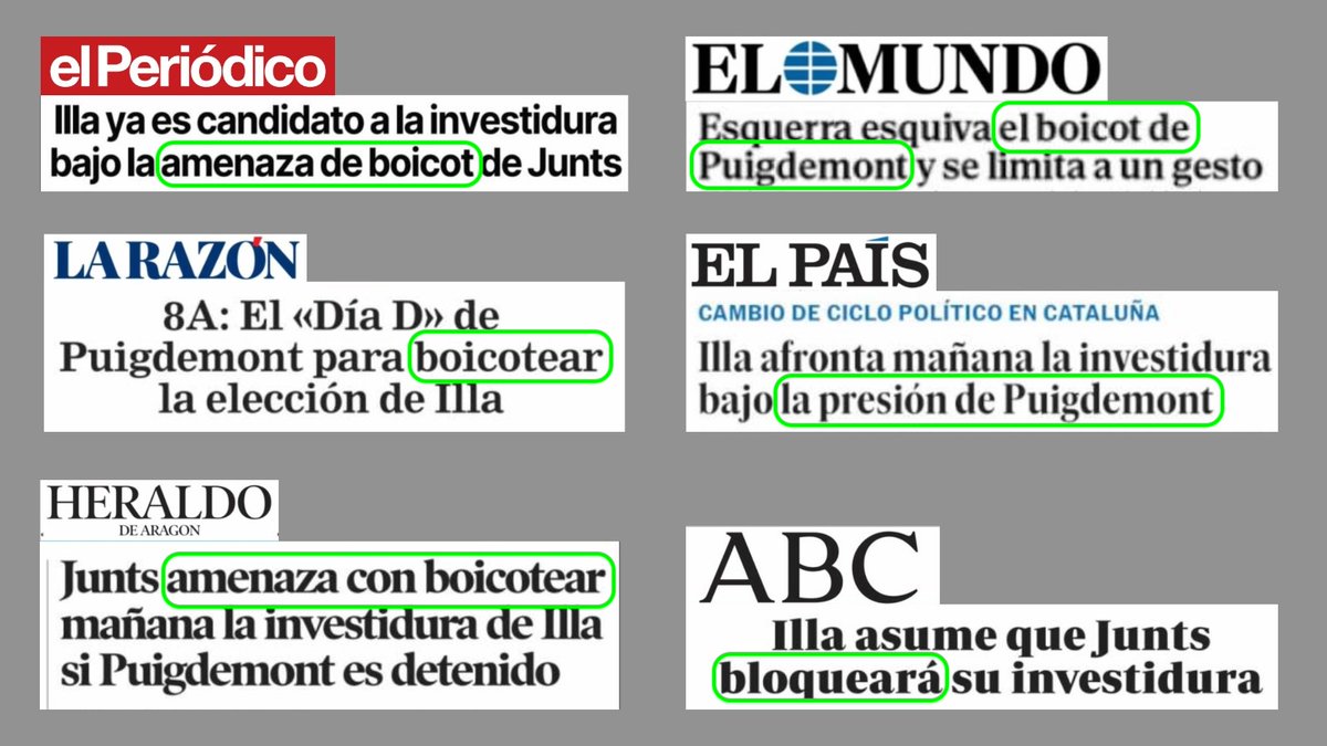 OctuvreCAT's tweet photo. ▶️Un jutge que no acata una llei d'amnistia aprovada pel Congrés 
▶️i una acusació d'extrema dreta (VOX)
▶️ volen detenir un càrrec electe català per haver organitzat un referèndum.
🔴 Per a la premsa espanyolista el problema no és ni el jutge i VOX. El problema és el perseguit. https://t.co/H1Yhok8FTD