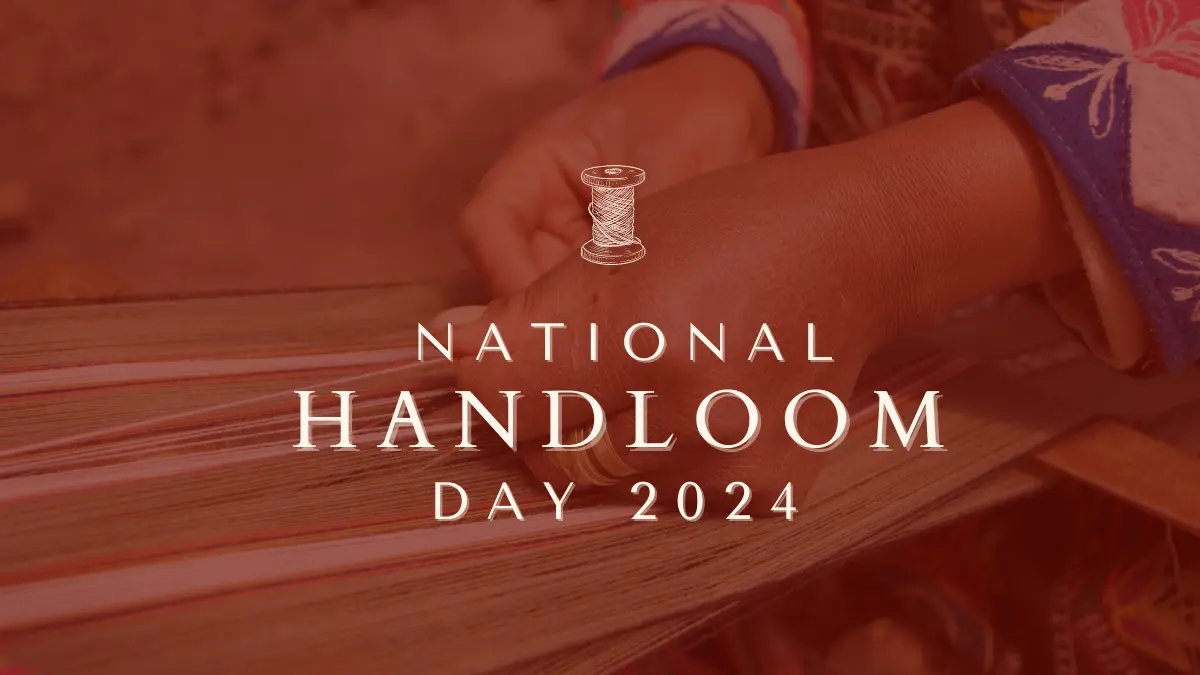 aaiksdairport's tweet image. Happy #NationalHandloomDay! Celebrating the rich heritage of our traditional weavers who craft beauty and culture into every thread. Let's support and cherish our handloom artisans for their incredible artistry and dedication.🧵🇮🇳#SupportArtisans
@AAI_Official @aairedwr @MoCA_GoI