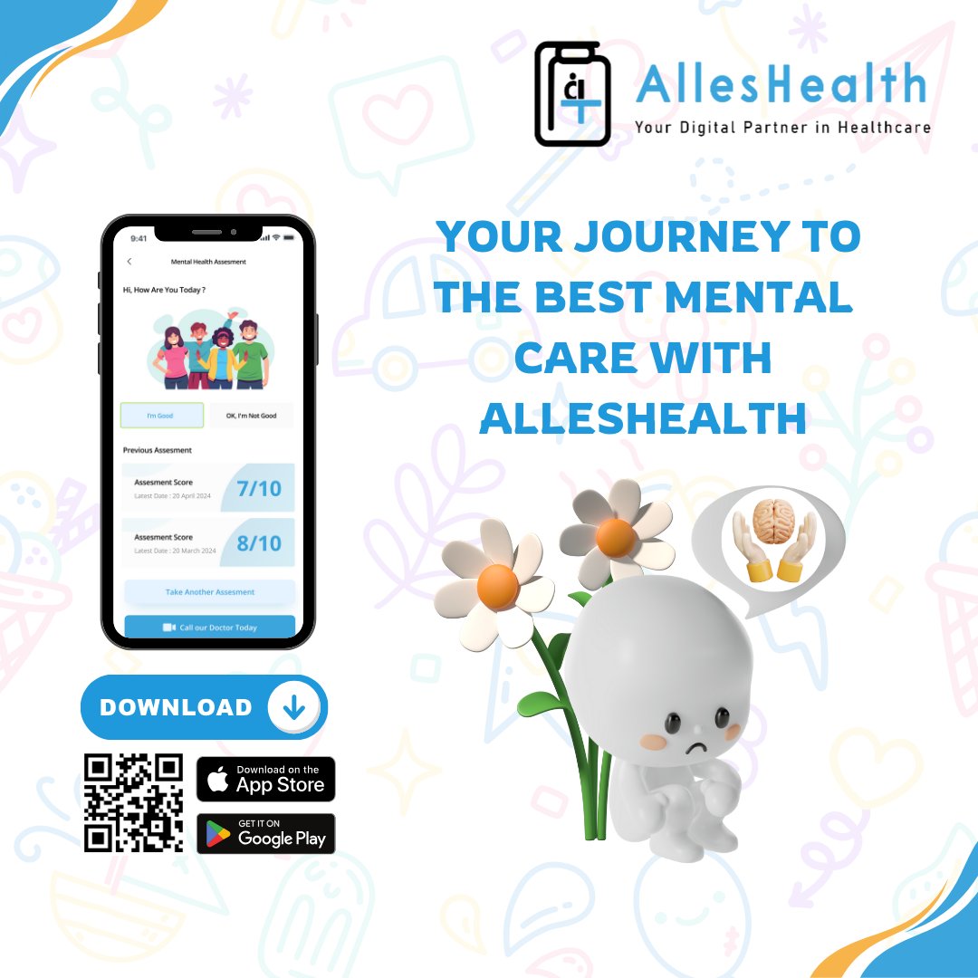 🧠 Your mental health matters! Discover your wellness journey with AllesHealth's Mental Health Assessment feature. Quick, confidential, and insightful. Start today for a better tomorrow! 🌟 #MentalHealth #WellnessJourney