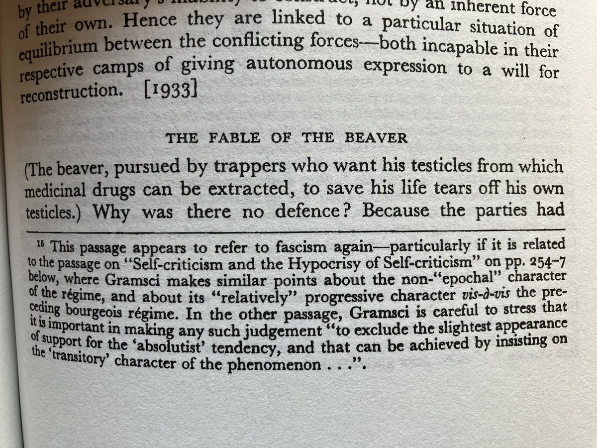 Gramsci’s clarification of how fascism comes to power.