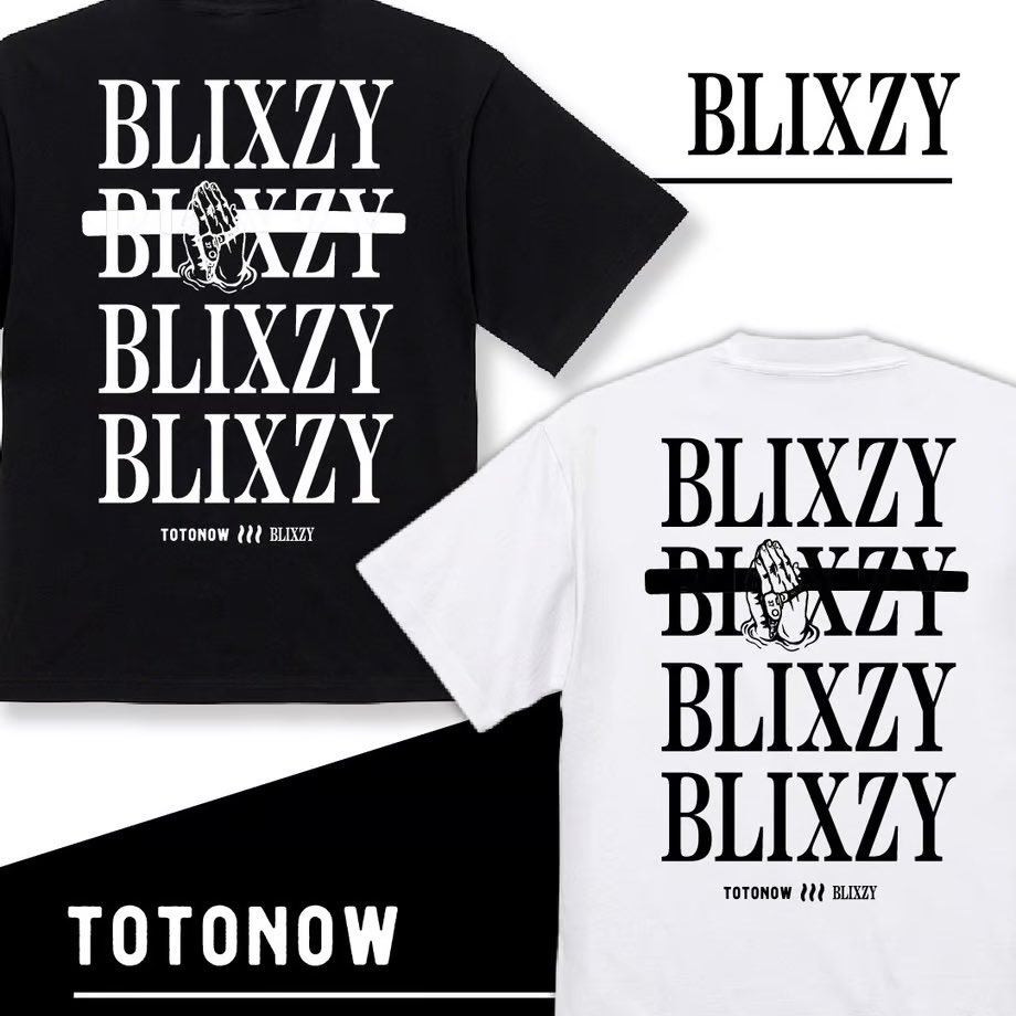 BLIXZY_TOKYO's tweet photo. ＼TOTONOW × BLIXZY／
全国のサウナーから絶大な支持を誇るアパレルブランド「TOTONOW」とのコラボTシャツが期間限定で受注生産受付中！BLIXZYの大人気のBACK PRINTとTOTONOWのモチーフがMIXされたインパクトのあるデザインに✨
▼予約販売はこちら🛒
https://t.co/JRlAAqyN4x https://t.co/WmHPgIyHCi