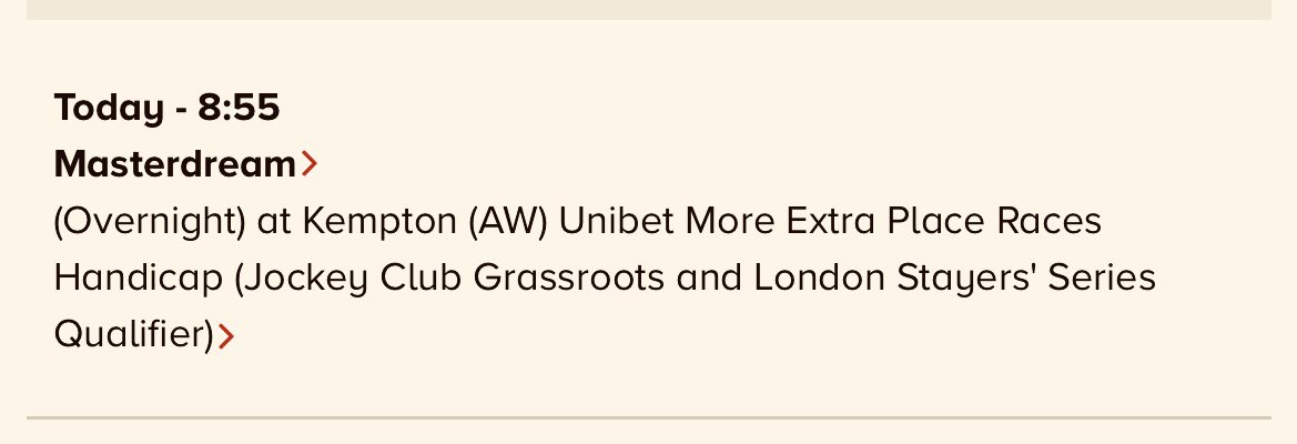 tensplenty1's tweet photo. 1 Runner for Team @Neil_Mulholland today @kemptonparkrace #KevinStott onboard Best of Luck π€@Conoroneill83 @Kieramul @brianfmul @Stevo05946874 @Paul_Horses1st @JoeSeward1 @vinnygrennan @mikeshorsetalk @WeaverRacing @william74386052 @padawanJonathan @surfthewaves99 @SarahKeys2 https://t.co/QTXNHXugIr