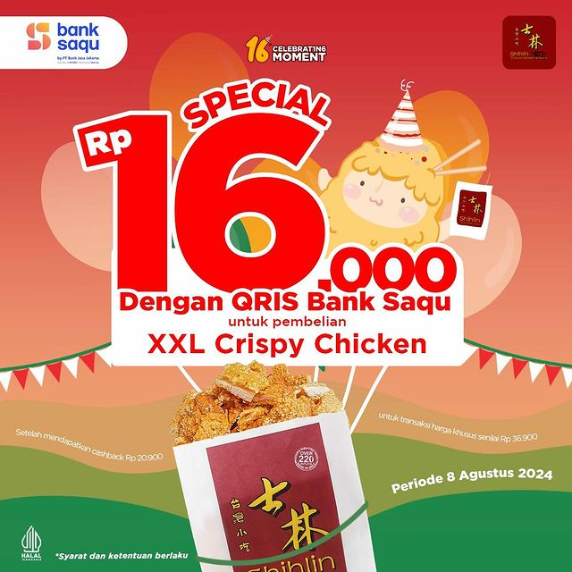 bandardiskonan's tweet photo. 📢Info Promo Shihlin pakai Bank Saqu

💫Harga 16rb

📅Berlaku 8 Agustus 2024 https://t.co/qFQs2QAHUu