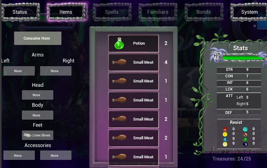 You may not have heard from me for a while because I have building and rebuilding the item system for WEEKS. I need to get it right at the foundation! 
This picture shows one of the messes I made haha.

#gamedev #indiedev