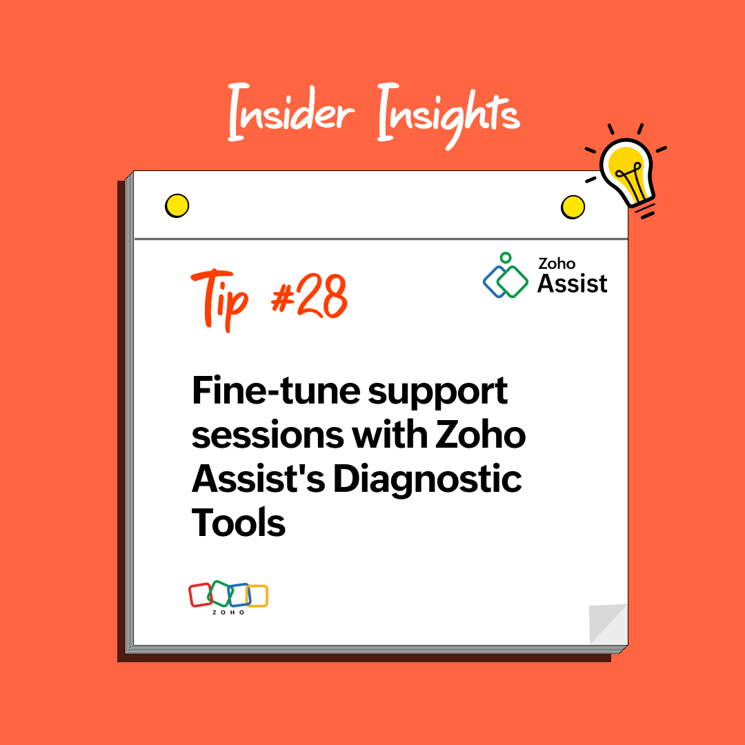 ZohoAssist's tweet photo. Ready to fine-tune your remote support sessions? 
🎯 Discover how Zoho Assist's diagnostic tools can enhance transparency and build trust with your customers.  🔗 https://t.co/9aVMNVZuz4

#InsiderInsights #zoho #zohoassist #remotedesktop #remotesupport #diagnostictools https://t.co/ES2oxMYWOW