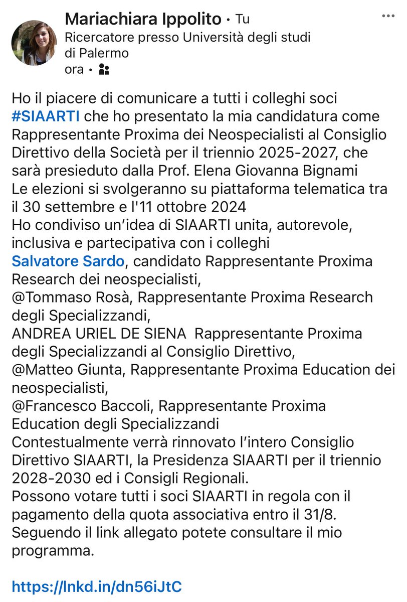 Mariachiara Ippolito tweet media