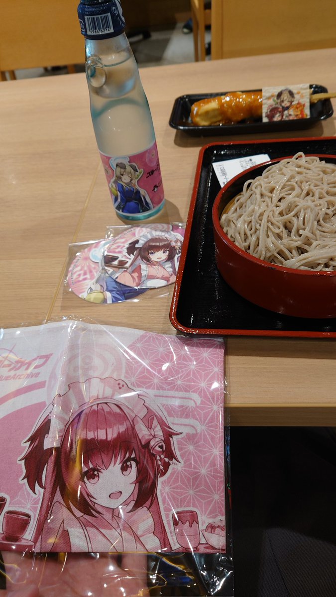 「西武秩父の祭の湯でブルアカコラボ堪能してきた風呂、フードコート、土産屋三位一体の」|:send_money:葉（よう）のイラスト
