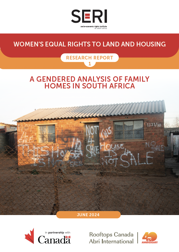 [LISTEN] Today at 11:00, SERI's Nerishka Singh will be interviewed on <a href="/SAfmRadio/">SAfmRadio 📻</a> to discuss SERI's new publication offering a gendered analysis of family homes in SA. Listen on 104-107 FM or on DSTV channel 814.
Access the publication here | tinyurl.com/ycxjneez | #familyhome