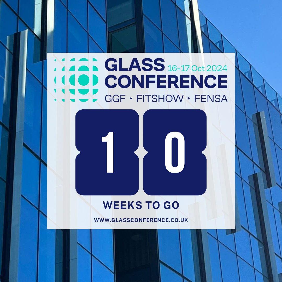 📣10 WEEKS TO GO📣

Join us for the launch of Glass Conference - Wednesday 16th &amp; Thursday 17th October 2024 – Telford International Centre📍

Book your early bird tickets now using the link eu1.hubs.ly/H0bzWSM0✍️

#glassconference24