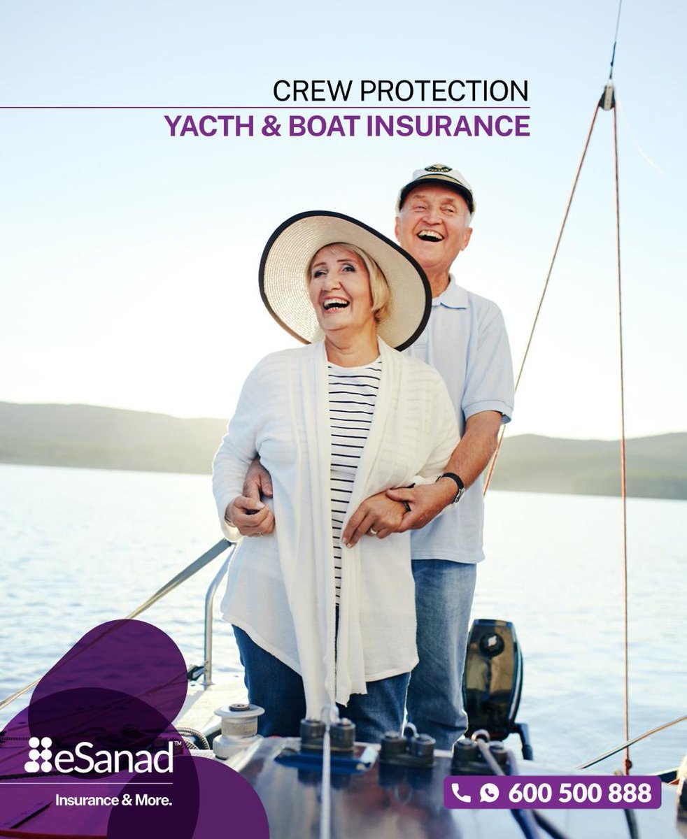 getsanad's tweet image. Ensure the safety of your crew with our comprehensive yacht and boat insurance. Protect what matters most on the water! ⚓️🛥️

احمِ طاقمك عبر التأمين الشامل لليخوت والقوارب. حافظ على ما هو أهم أثناء عمليات الإبحار! ⚓️

#YachtInsurance #BoatInsurance #CrewProtection #MaritimeSafety