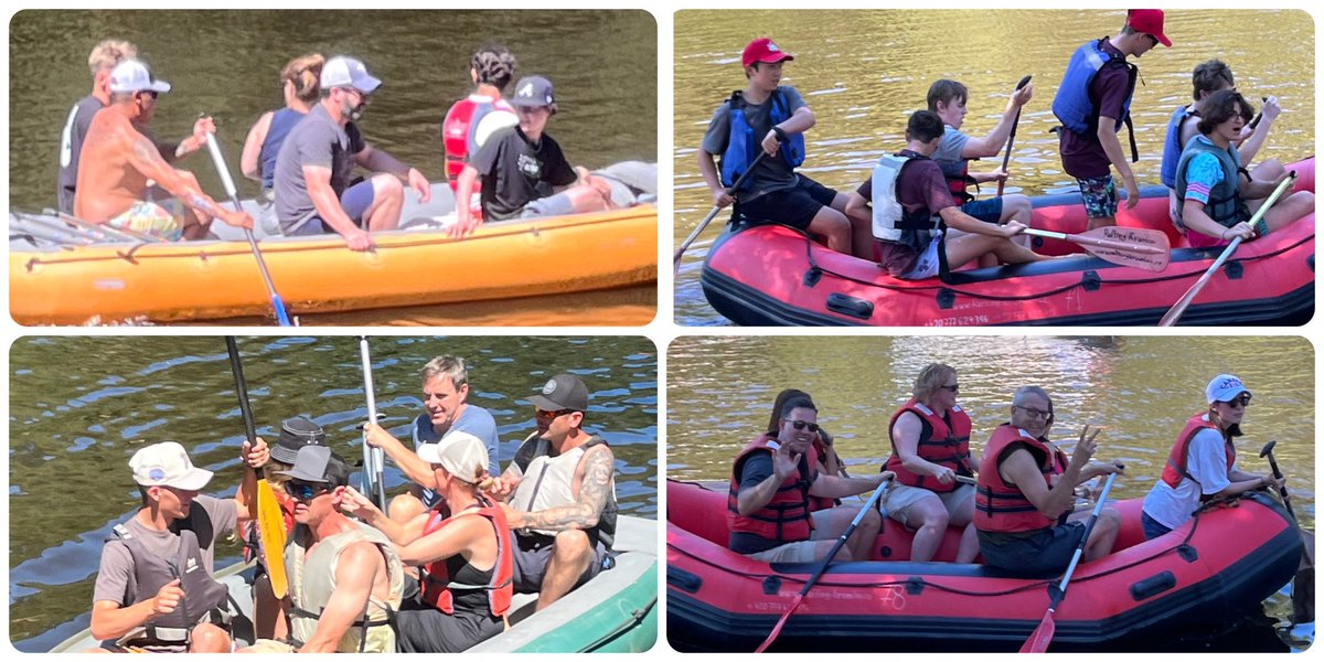 AzorcanGlobal's tweet photo. Afternoon rafting on the #Vltava river through picturesque #CeskeKrumlov with the 2009 #Canada #Bears hockey tour.
#Czechia #CzechRepublic 
@AzorcanTours 
@2009CanadaBears https://t.co/vHVmfvZ0p6