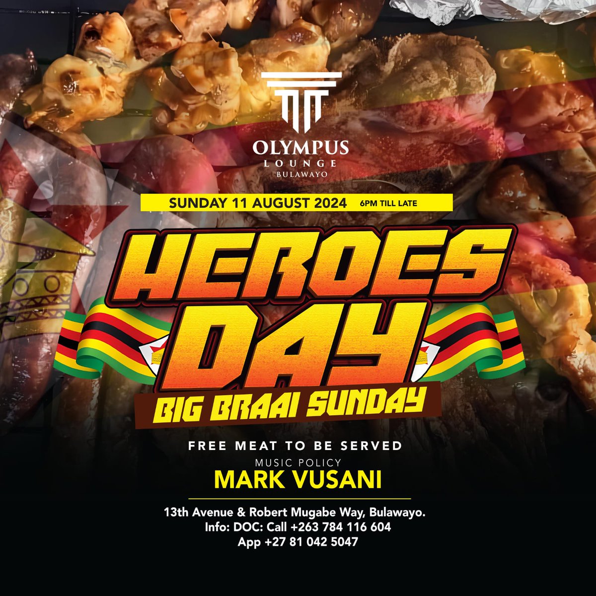 If you happen to be visiting Bulawayo This Holiday, Kindly Pass Through Olympus Lounge Bulawayo. Good Music, Good People, Good Secured Parking. Hope to See You There💯🙏