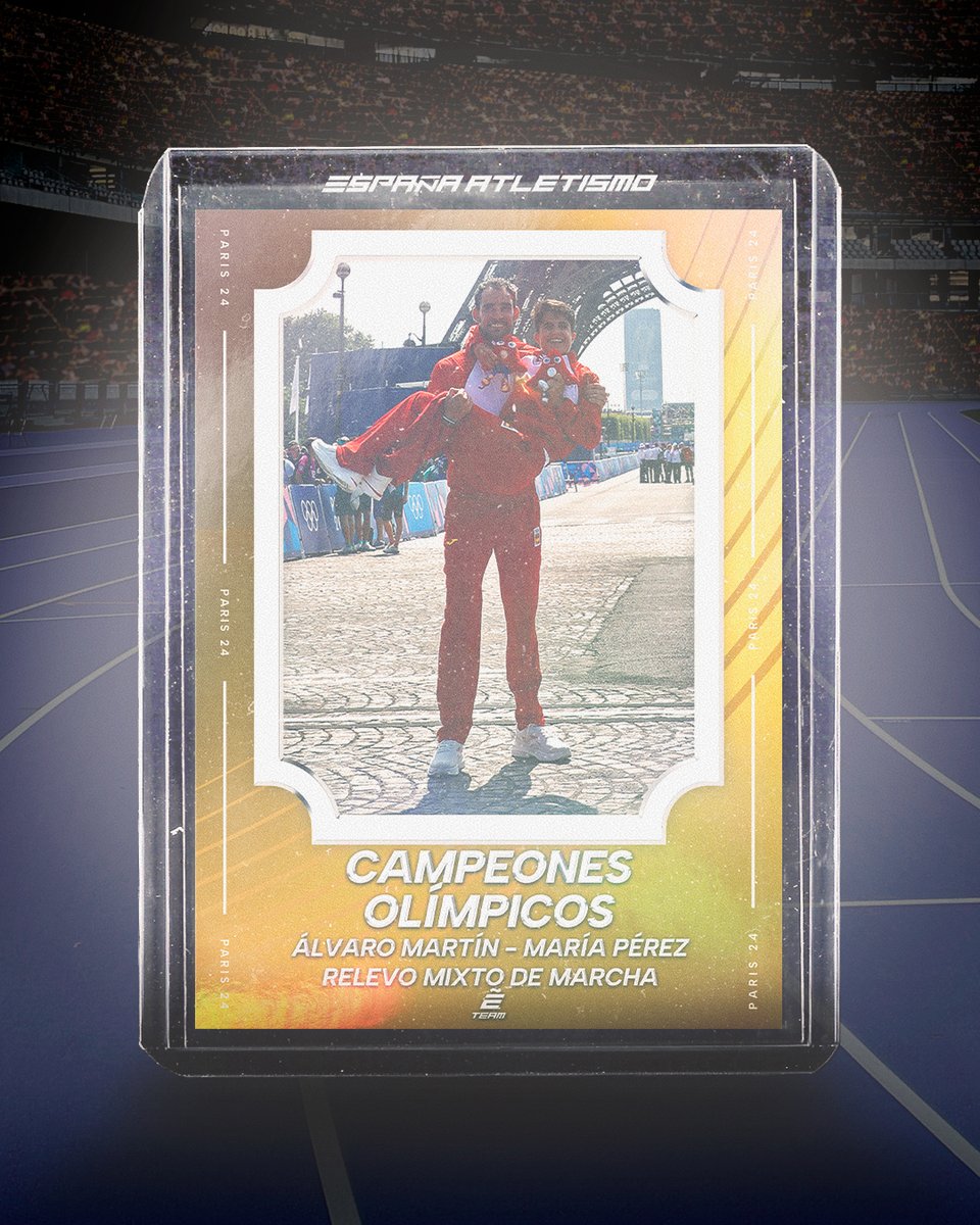 𝑪𝑨𝑴𝑷𝑬𝑶𝑵𝑬𝑺 𝑶𝑳𝑰́𝑴𝑷𝑰𝑪𝑶𝑺 ... 𝑺𝑶𝑵 𝑫𝑬 𝑶𝑹𝑶𝑶𝑶𝑶𝑶𝑶

<a href="/Alvaroatletismo/">Álvaro Martín Uriol</a>🥇<a href="/garciaperezmari/">María Pérez OLY</a> 
                           
¡¡ 𝐇𝐈𝐒𝐓𝐎́𝐑𝐈𝐂𝐎 !! su segunda medalla en #Paris2024

El tándem español completa una carrera de ensueño
en el Maratón Relevo Mixto Marcha